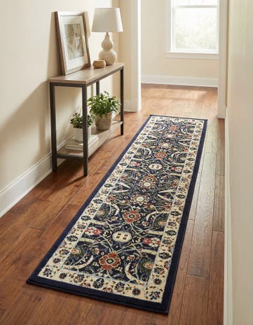 Navy Blue Neda Runner Rug
