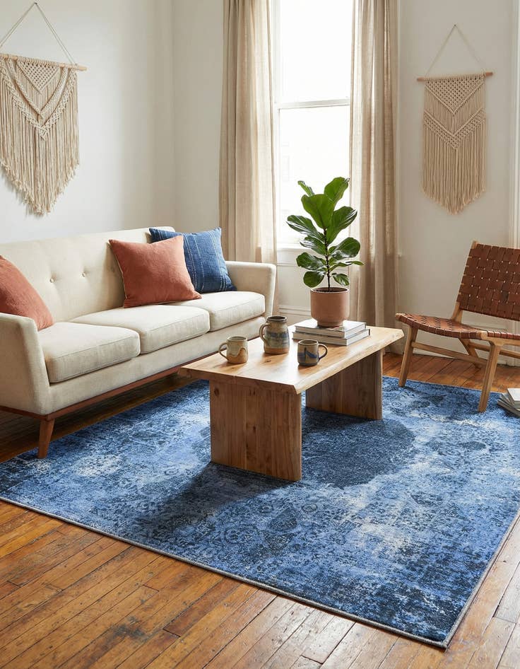 Detail image of  5' x 5'  Washable Yara Square Rug