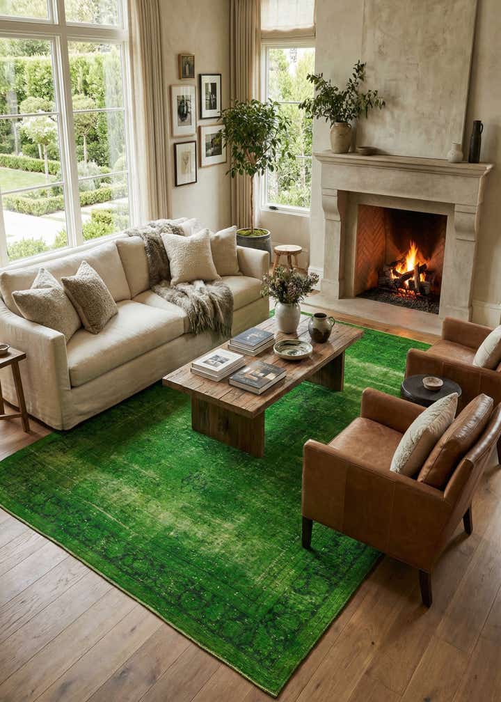 8' 4 x 12' 6 Hand Knotted Ultra Vintage Persian Wool Rug