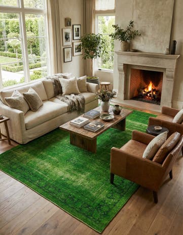 8' 4 x 12' 6 Hand Knotted Ultra Vintage Persian Wool Rug