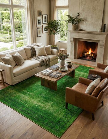 8' 4 x 12' 6 Hand Knotted Ultra Vintage Persian Wool Rug