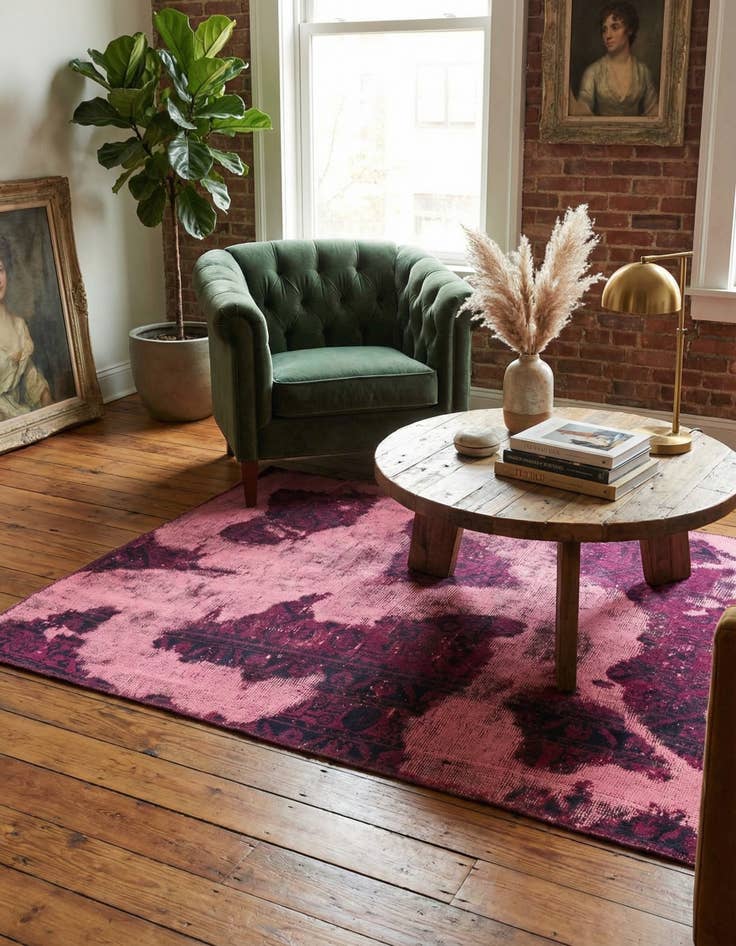 Detail image of 3' 6 x 5' 3  Hand Knotted Ultra Vintage Persian Wool Rug