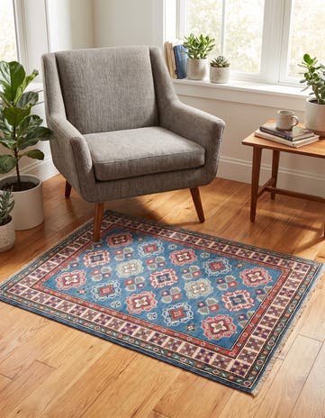 3' 3 x 4' 9 Hand Knotted Kazak Rug