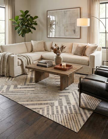 5' 1 x 8' 1 Cowhide Rug