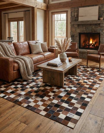5' x 7' 10 Cowhide Rug
