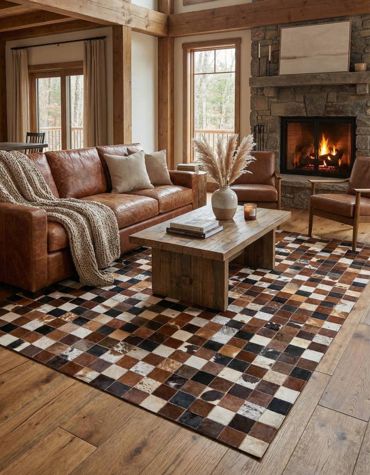 Detail image of  5' x 7' 10 Cowhide Rug