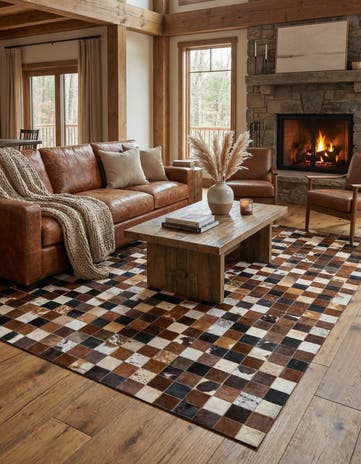 5' x 7' 10 Cowhide Rug