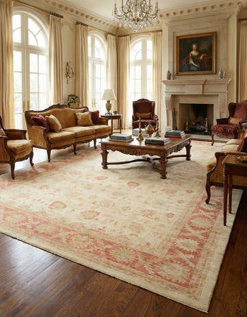 15' 7 x 22' 8 Hand Knotted Peshawar Ziegler Oriental Rug