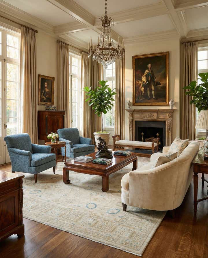 9' 11 x 13' 4 Hand Knotted Ziegler Rug