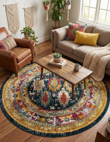 7' 10 x 7' 10 Madeline Round Rug