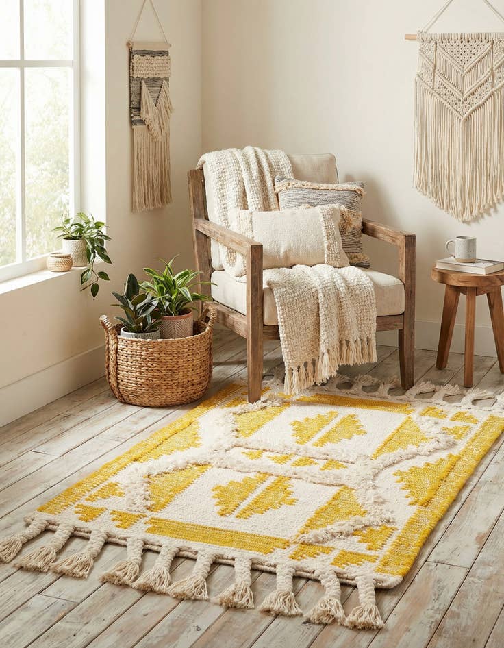 Detail image of 2' x 3' 1  Hand Woven Arizona Wool Rug