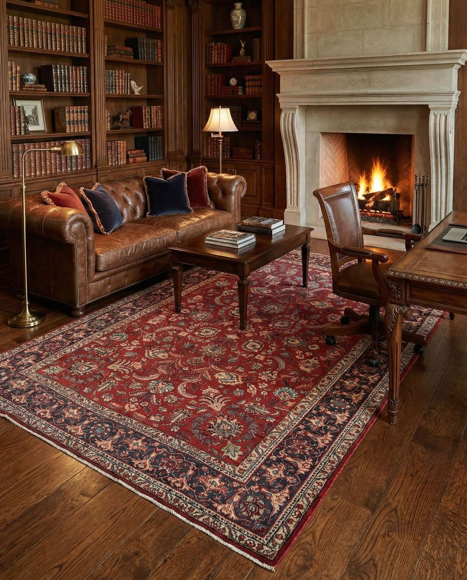 7' 3 x 10' 7 Tabriz Wool Rug