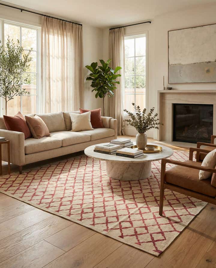 10' 4 x 12' 10 Hand Woven Kilim Modern Wool Rug