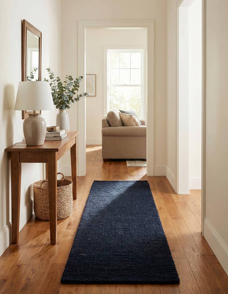 Detail image of  2' x 8'  Hand Woven Lana New Zealand Wool Runner Rug