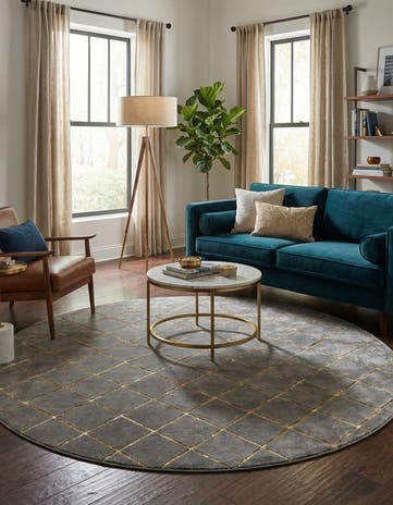 10' x 10' Vogue Geo Round Rug