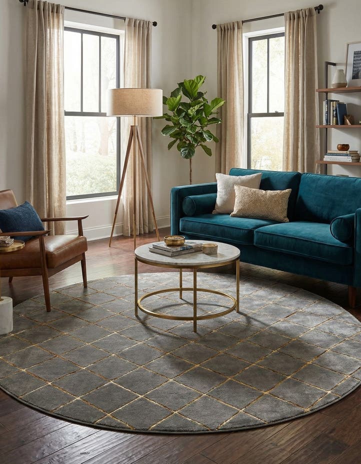 10' x 10' Vogue Geo Round Rug