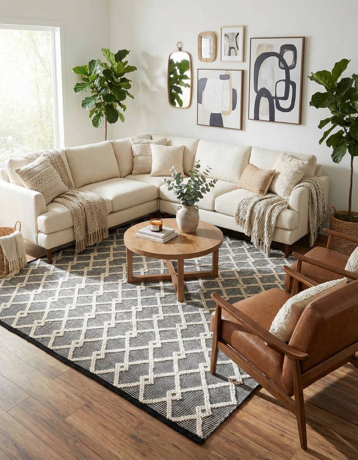 Detail image of  10' x 10'  Hand Knotted Jill Zarin Dorset Square Rug