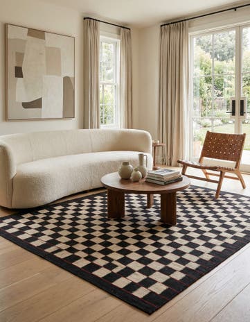 5' x 6' 4 Hand Woven Kilim Modern Wool Rug