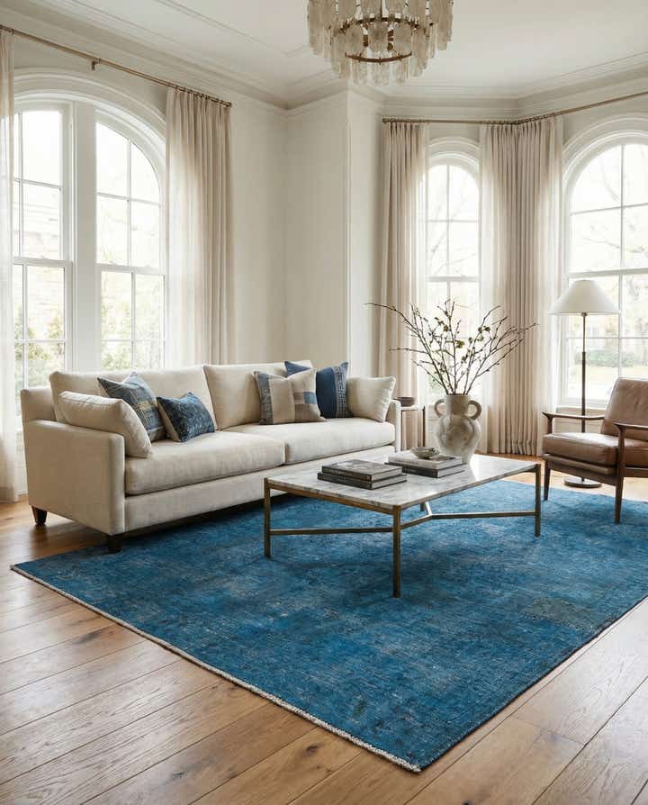 6' x 9' 2 Hand Knotted Ultra Vintage Persian Wool Rug