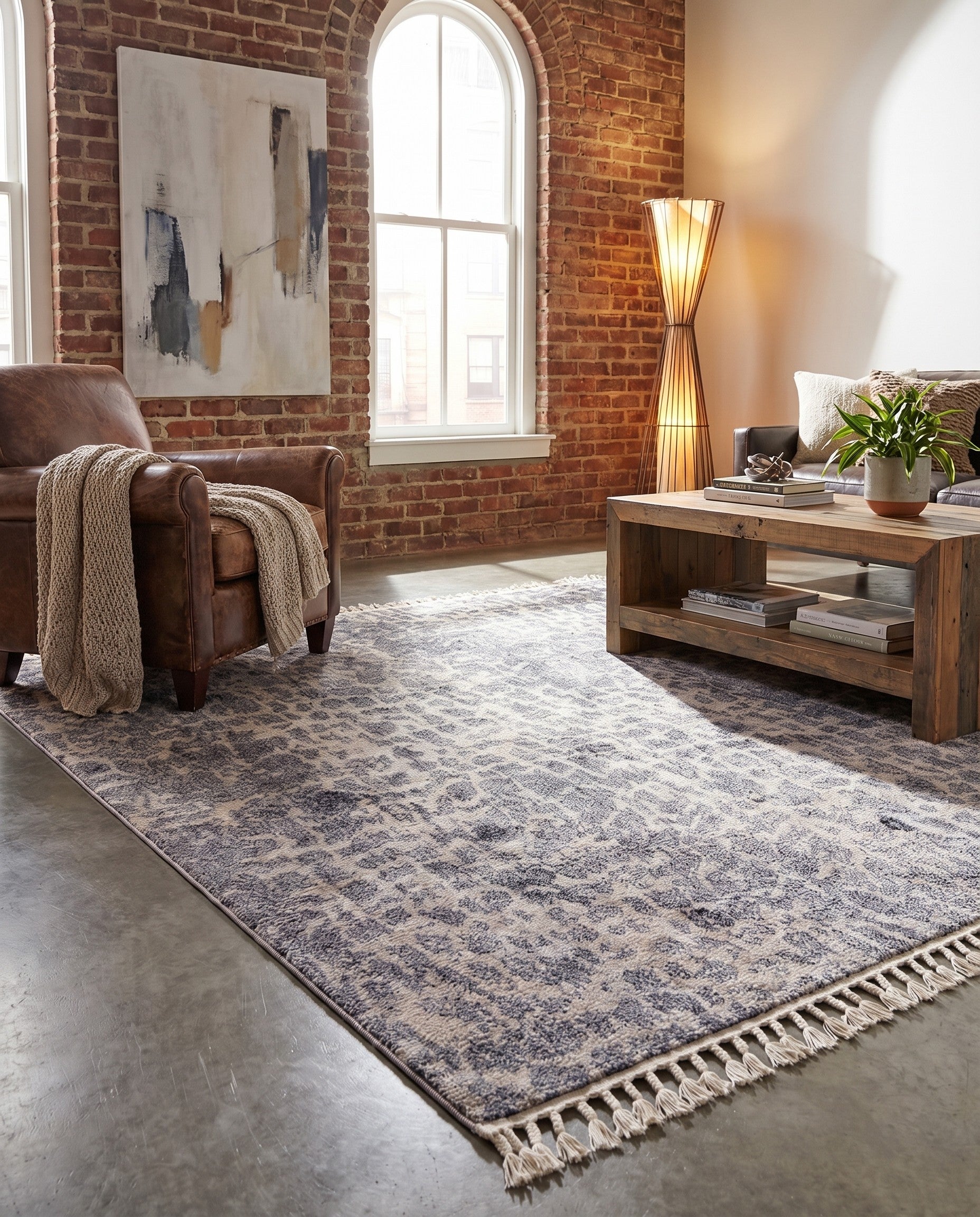 Gray Artemis Square Rug