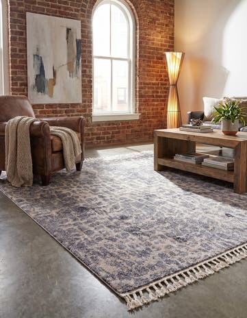 Gray Artemis Square Rug