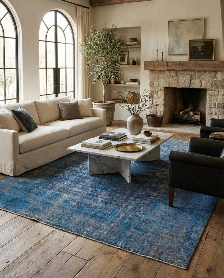 Detail image of 9' 4 x 11' 6 Hand Knotted Ultra Vintage Persian Wool Rug