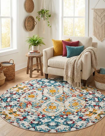 4' x 4' Veneto Round Rug