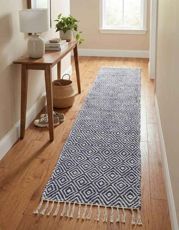 Detail image of  2' 2 x 12'  Hand Woven Braided Jute Runner Rug