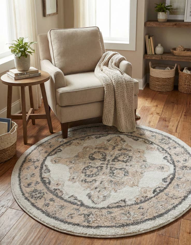 Detail image of 3' 3 x 3' 3 Parker Round Rug