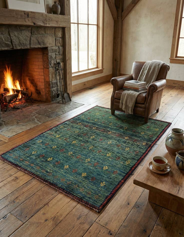 Detail image of 2' 10 x 3' 11 Gabbeh Rug