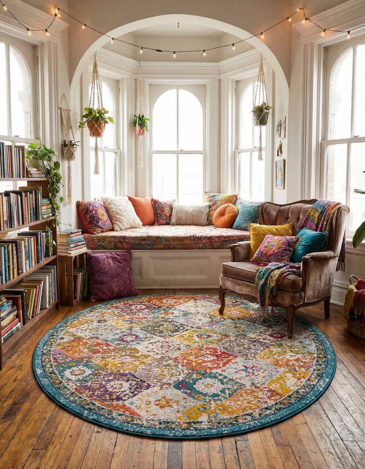 Detail image of  7' x 7' Madeline Round Rug