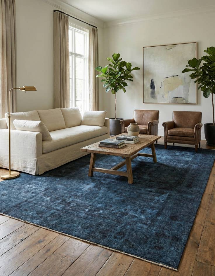 Detail image of 9' 6 x 12' 5  Hand Knotted Ultra Vintage Persian Wool Rug