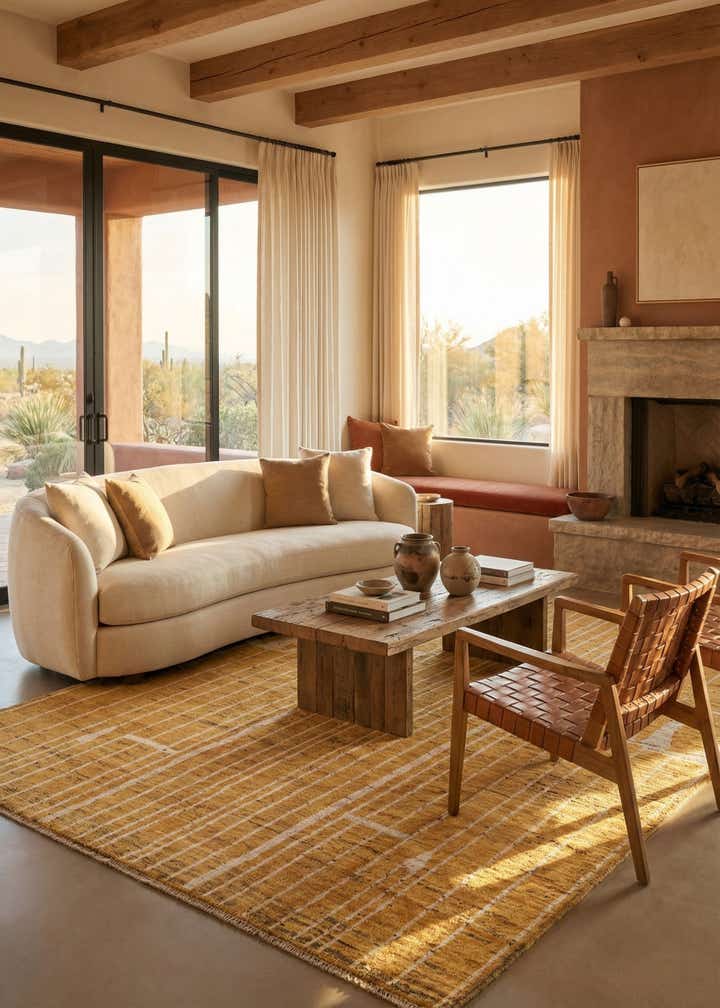 6' 8 x 9' 10 Hand Knotted Darya Wool Rug