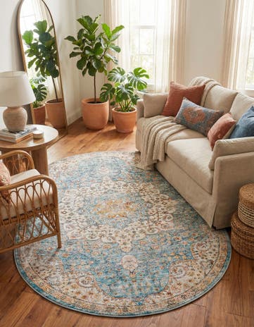 5' 3 x 8' Newport Oval Rug