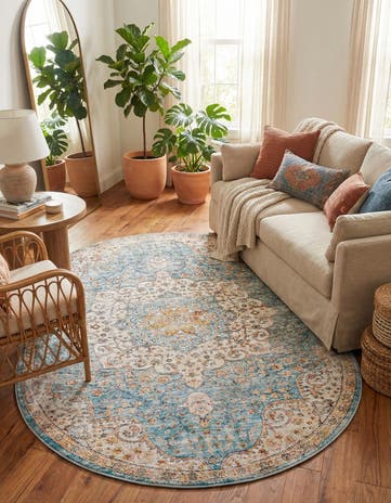 5' 3 x 8' Newport Oval Rug