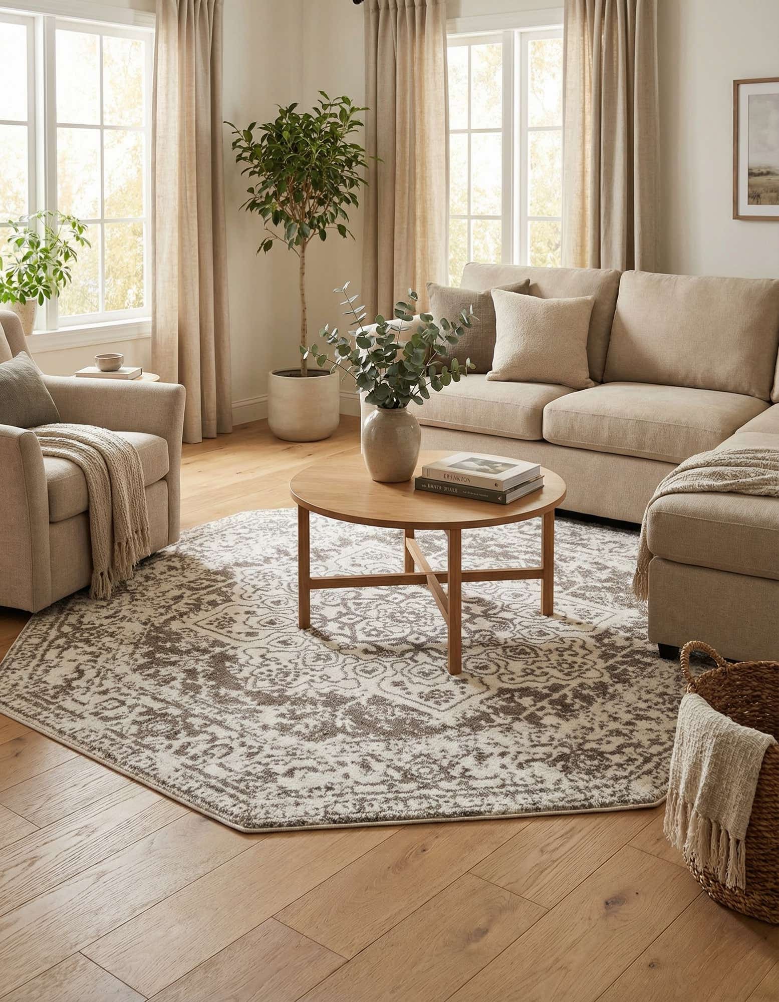 7' 10 x 7' 10 Arlington Octagon Rug