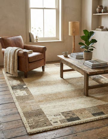 3' 10 x 6' Hand Knotted Kashkuli Gabbeh Wool Rug