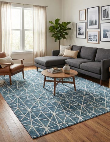 9' 10 x 14' Lattice Trellis Rug