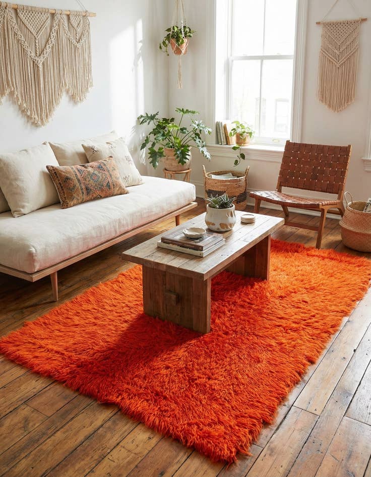 Detail image of 3' 10 x 6' 7  Hand Knotted Moroccan Wool Rug