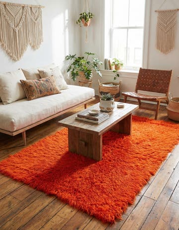 3' 10 x 6' 7 Hand Knotted Moroccan Wool Rug