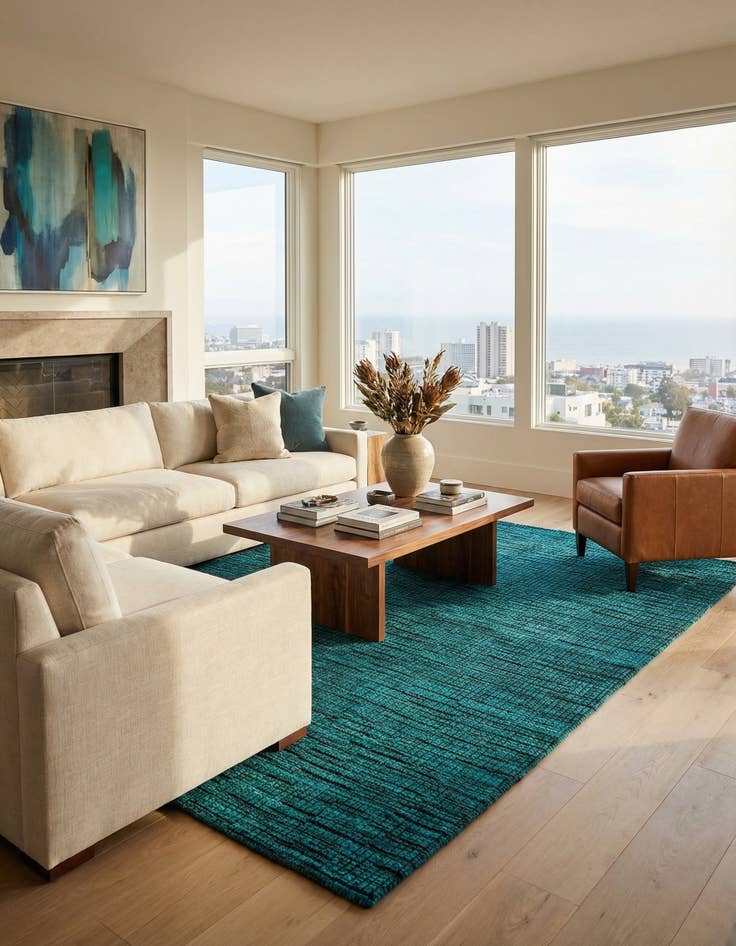 Detail image of 5' 5 x 7' 10  Hand Knotted Darya Wool Rug