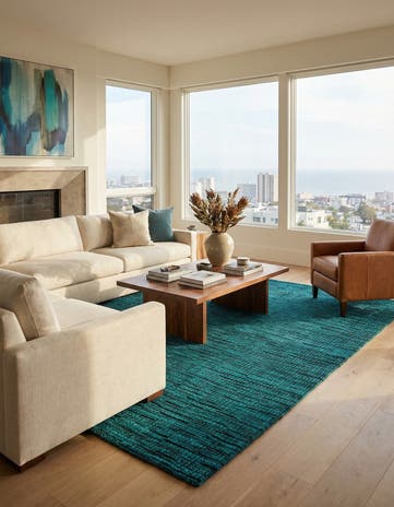 5' 5 x 7' 10 Hand Knotted Darya Wool Rug