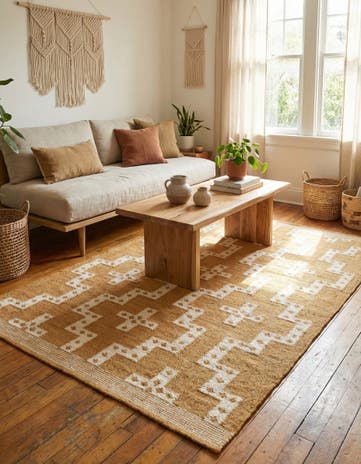 4' x 6' 2 Hand Woven Kilim Jute Rug
