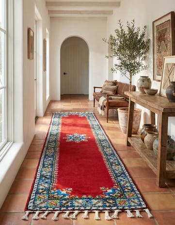 2' 8 x 10' 1 Hand Knotted Moroccan Wool Runner Rug