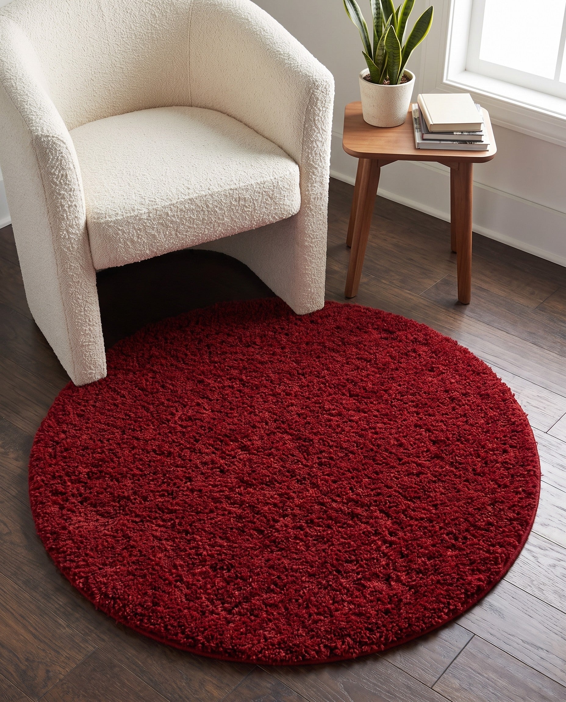 4' x 4' Everyday Shag Round Rug