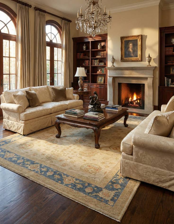 Detail image of  8' 11 x 12' 3 Kaizar Wool Rug