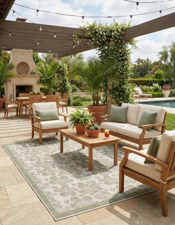 9' x 12' Easy-Clean Baja Indoor / Outdoor Rug