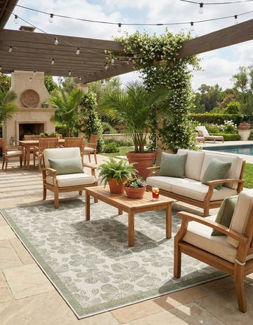 9' x 12' Easy-Clean Baja Indoor / Outdoor Rug