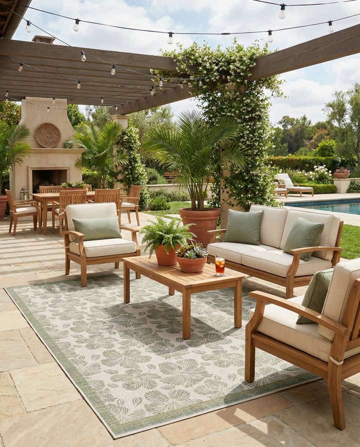 9' x 12' Easy-Clean Baja Indoor / Outdoor Rug