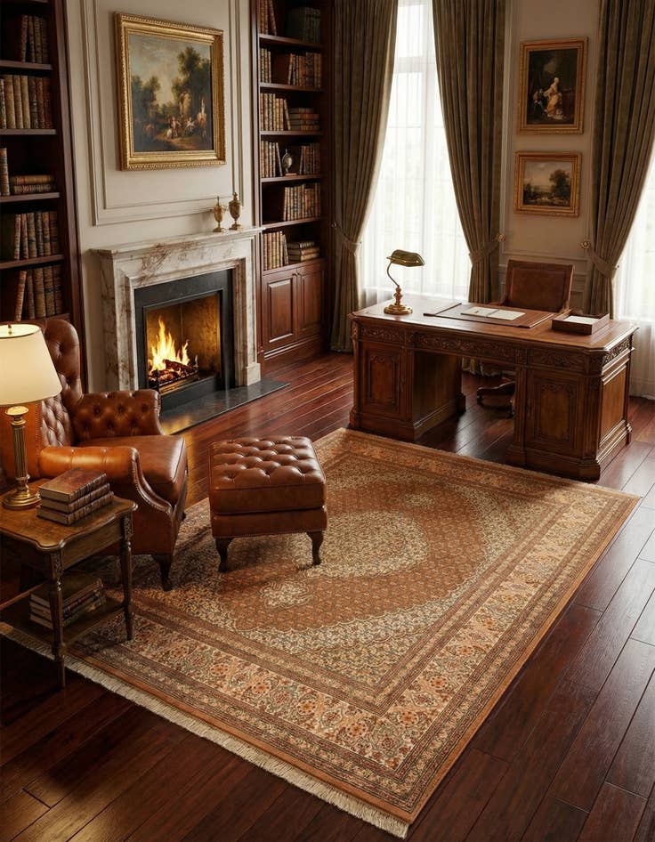 Detail image of 5' x 6' 11 Tabriz Mahi Rug